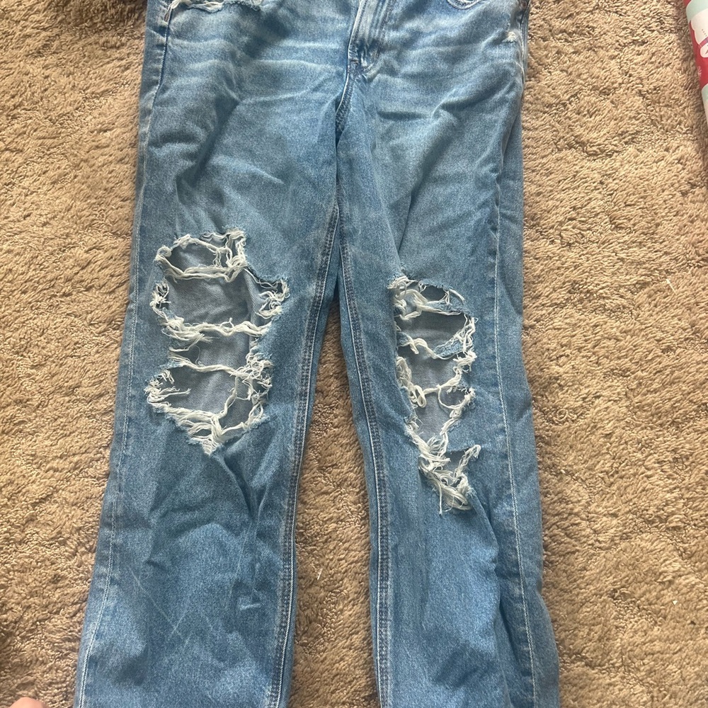 American Eagle Super High Rise Baggy Straight Women's Jeans